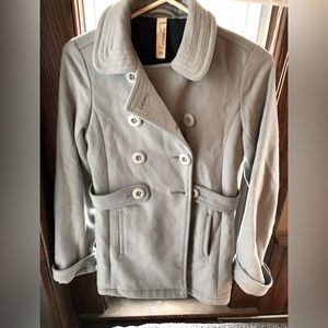 Gray Fossil Peacoat